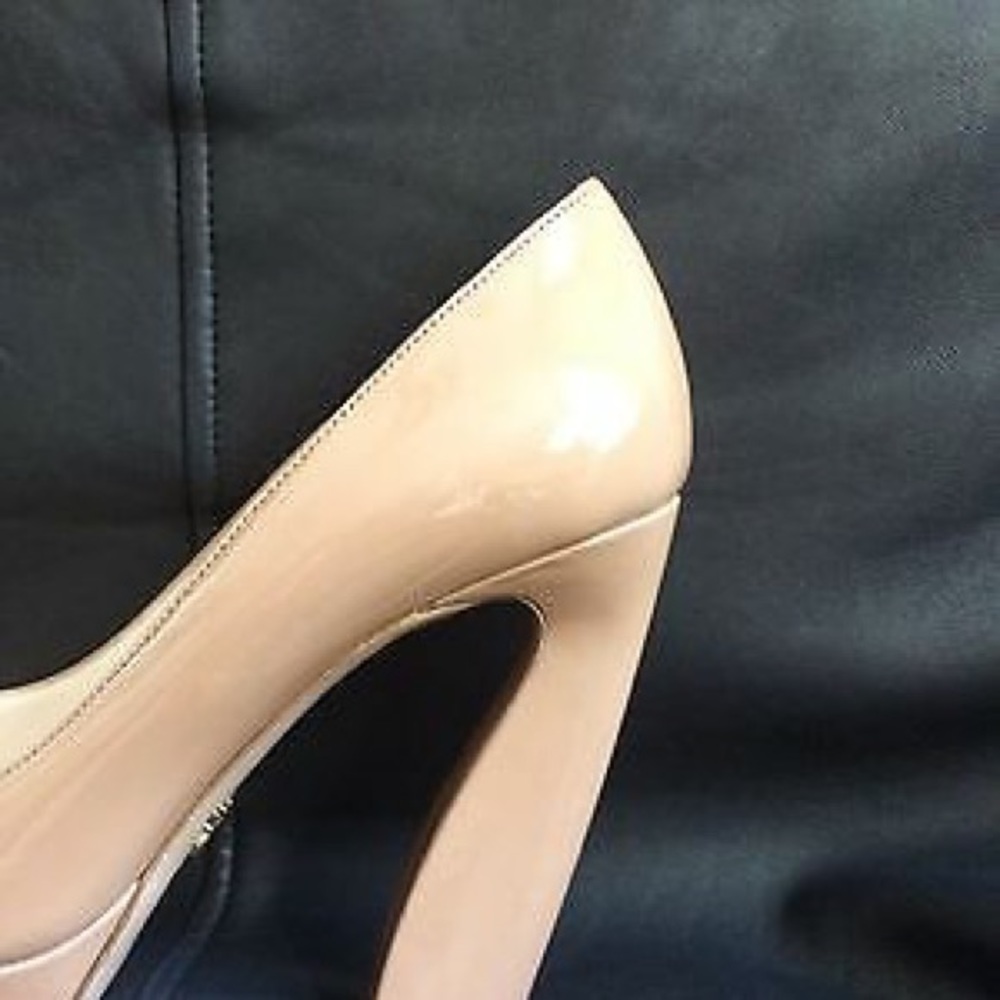 Prada Platform Pumps Heels Bows Patent Nude Box 9 - Picture 4 of 8